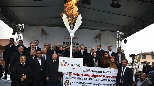 Bakan Dönmez, Konya'da doğal gaz arz törenine katıldı