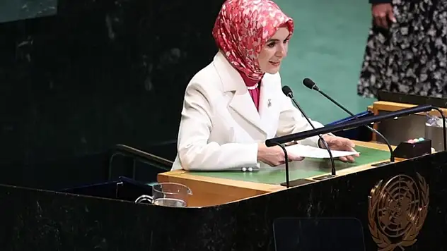 Bakan Göktaş, Dördüncü Dünya Kadın Konferansı Genel Kurul Üst Düzey Toplantısı'nda konuştu