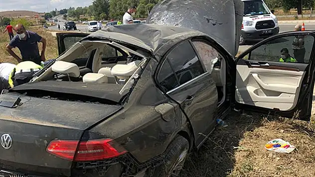 Bakan Kurum'un korumaları Çorum'da kaza yaptı: 4 yaralı