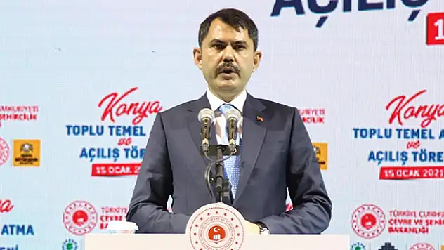 Bakan Kurum: 'Yatırım değeri 1.6 milyar lira olan 38 projemizi de büyük oranda tamamladık'