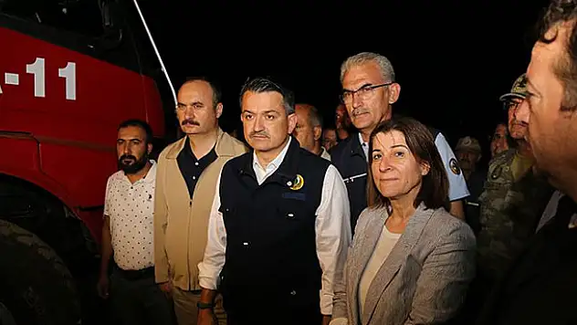 Bakan Pakdemirli: Keşan'daki yangın kontrol altında