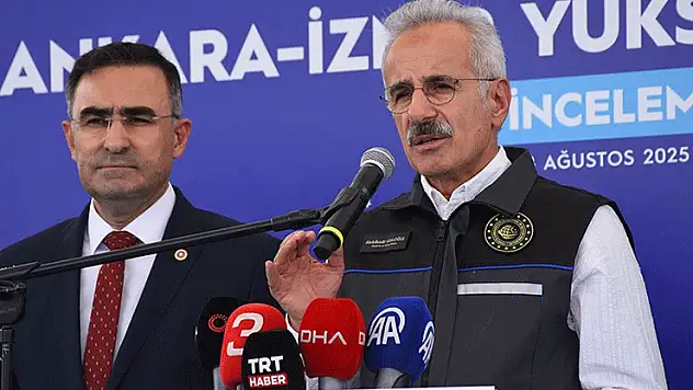 Bakan Uraloğlu: Ankara-İzmir YHT Hattı tamamlandığında yılda yaklaşık 13,3 milyon yolcu taşınacak