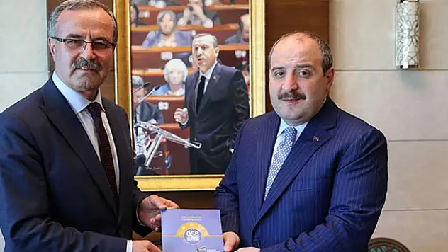 Bakan Varank, OSBÜK Başkanı Kütükcü'yü kabul etti