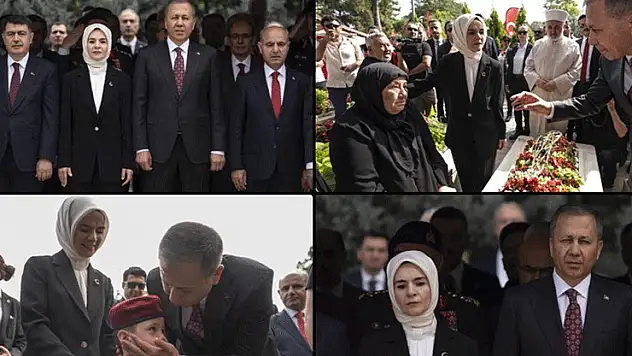 Bakanlar Yerlikaya ve Göktaş, 15 Temmuz Şehitliği'ndeki anma törenine katıldı