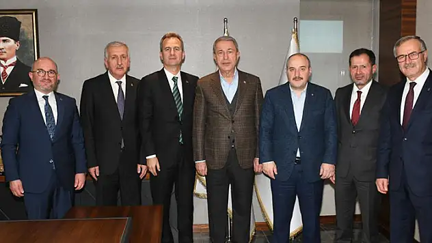 Bakanlardan, KSO Başkanı Büyükeğen'e 'hayırlı olsun' ziyareti
