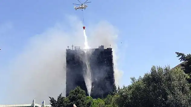 Bakü'de yangın