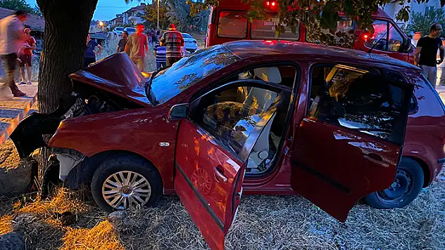 Balıkesir'de otomobil, ağaca çarptı: 1'i bebek 2 ölü, 4'ü çocuk 6 yaralı
