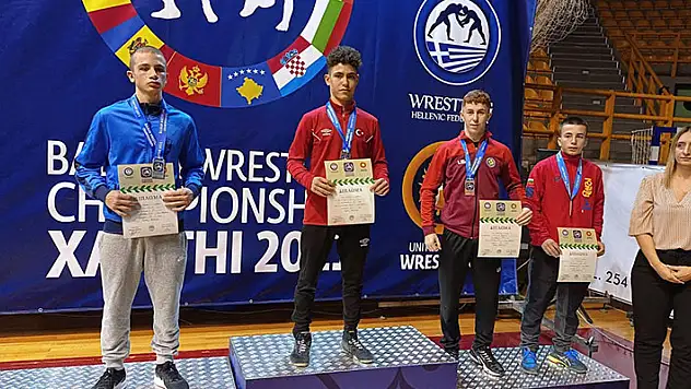 Balkan şampiyonu olan Konyalı milli güreşçi, sözünü tuttu