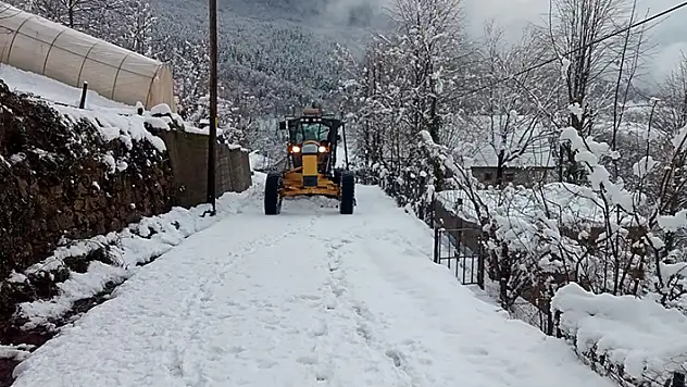 Bartın'da kar yağışı: 8 köy yolu kapandı, 5 köye elektrik verilemiyor

