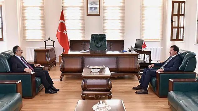 Basan Kılca'dan Karatay Kaymakam'ı Zafer Orhan'a  hayırlı olsun ziyareti