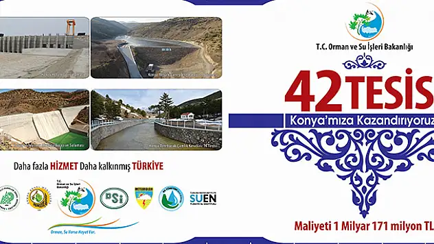 Başbakan Konya'da 42 eserin açılışını yapacak