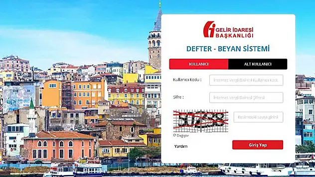 Basit Usule Tabi Mükelleflere Defter-Beyan uyarısı