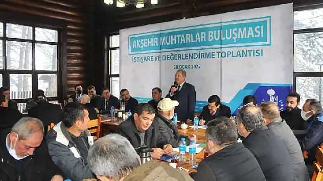 Başkan Akkaya'dan muhtarlarla değerlendirme ve istişare toplantısı
