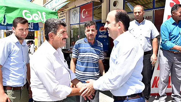 Başkan Altay, Altınekin, Cihanbeyli ve Kulu'da ilçe sakinleriyle bayramlaştı