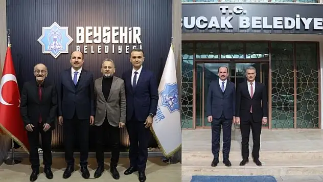 Başkan Altay, Beyşehir ve Derebucak'ta yatırım ve proje görüşmelerinde bulundu