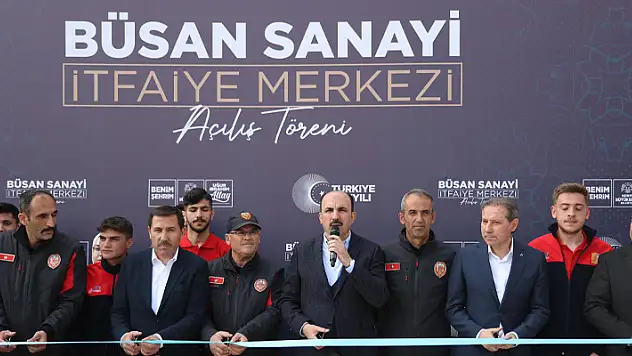 Başkan Altay, BÜSAN İtfaiye Merkezi'nin açılışını yaptı
