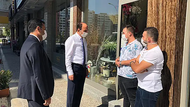 Başkan Altay'dan koronavirüs denetimi