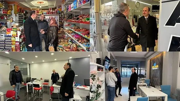 Başkan Altay, iftar öncesi şehir merkezinde esnafla buluştu