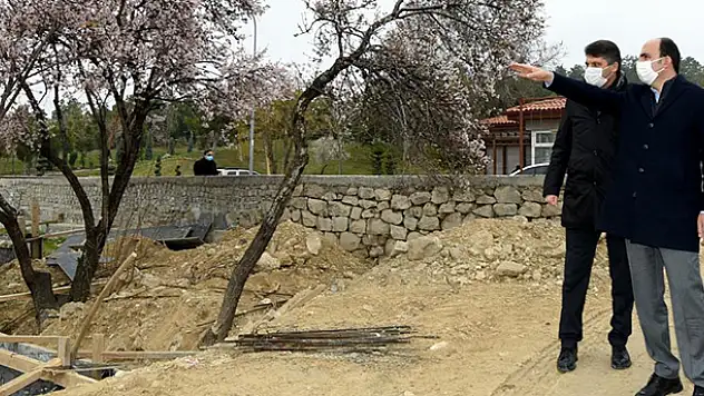 Başkan Altay Meram Çamlıbel çevre düzenlemesini inceledi