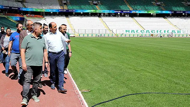 Başkan Altay müjdeyi verdi: Stadyumdaki çalışmaları bir hafta içinde tamamlayacağız