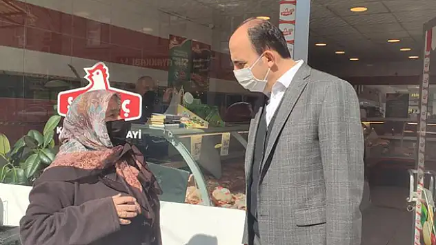 Başkan Altay Sahibiata Caddesi'nde esnafları ziyaret etti