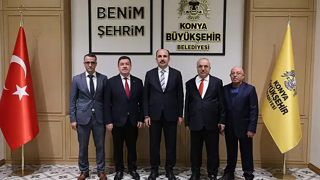 Başkan Altay, Şeb-i Arus törenleri için Konya'ya gelen uluslararası heyetleri ağırlıyor