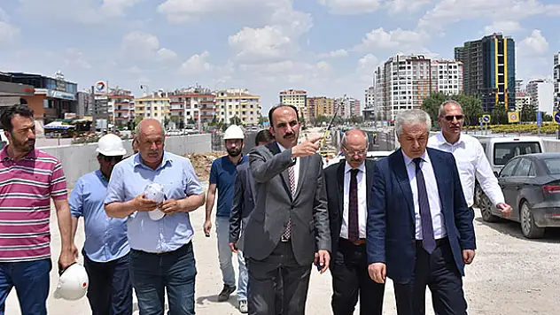 Başkan Altay Yapımı Devam Eden Köprülü Kavşakları İnceledi