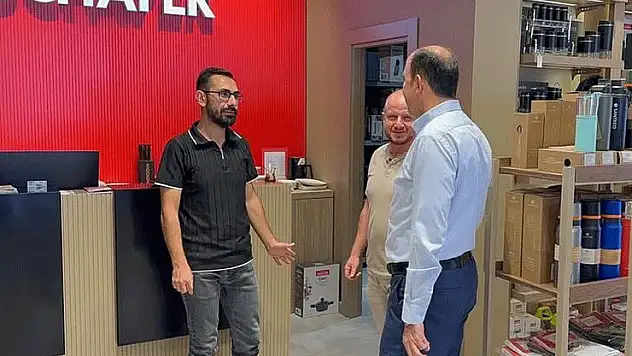 Başkan Altay'dan Gazze esnafına ziyaret