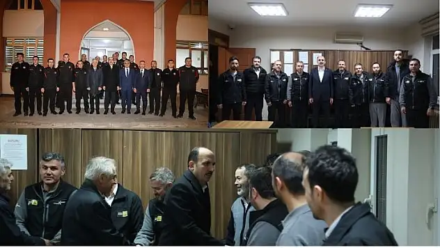 Başkan Altay'dan gece mesaisindeki personele moral ziyareti