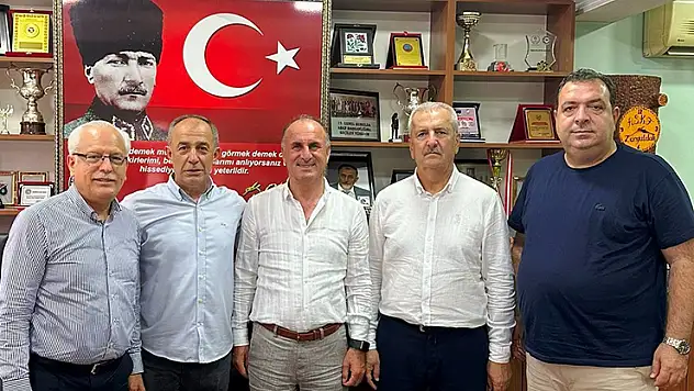 Başkan Aydın ve heyeti Başkan Demir'i ziyaret etti