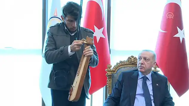 Başkan Erdoğan'dan 19 farklı enstrüman çalan Talha'ya anlamlı jest