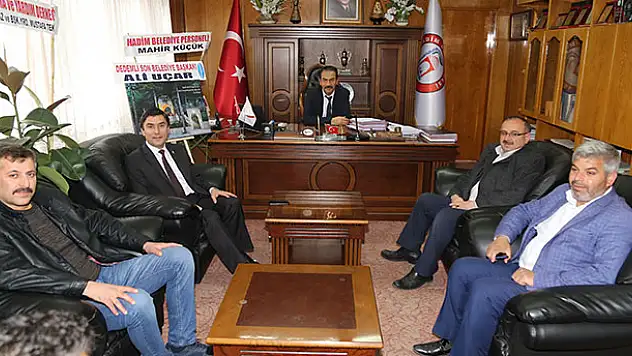 Başkan Hadimioğlu'na tebrik ziyareti