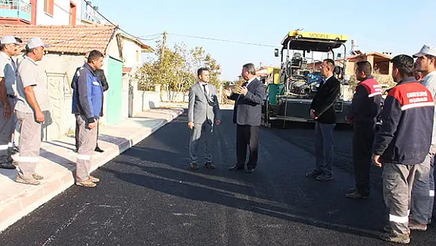 Başkan Hançerli asfalt çalışmalarını yerinde inceledi