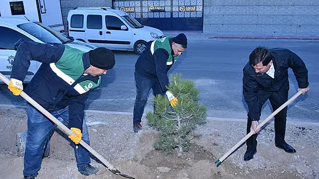 Başkan Hasan Kılca Milli Ağaçlandırma Günü'nde fidan dikti