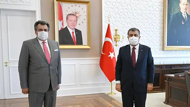 Başkan Kale'den Sağlık Bakanı Koca'ya ziyaret