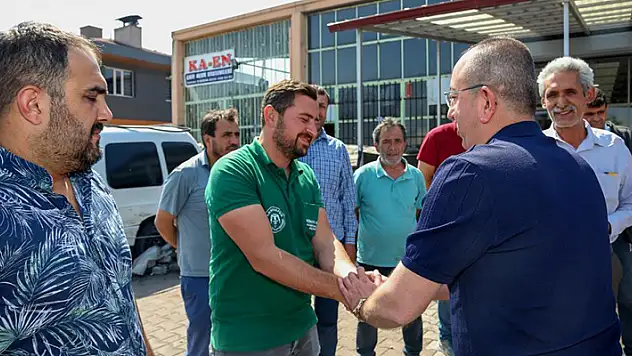 Başkan Kavuş, Çalışan Gençlik Meclisiyle birlikte sanayi esnafıyla buluştu
