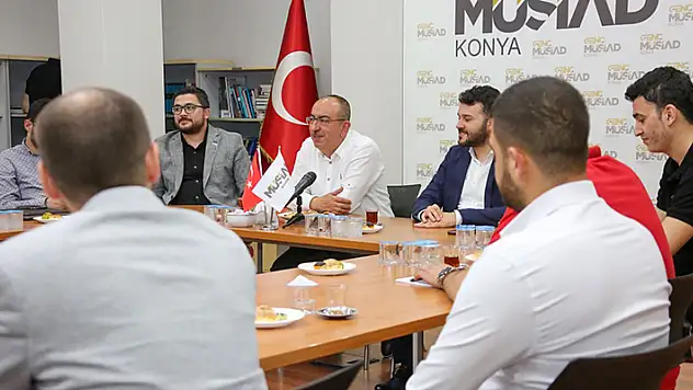 Başkan Kavuş iş insanlarına Meram'ın gelecek vizyonunu anlattı
