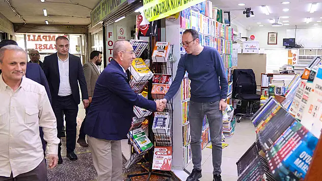 Başkan Kavuş Rampalı Çarşı esnafıyla görüştü