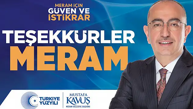 Başkan Kavuş'tan Meramlılar'a teşekkür 

