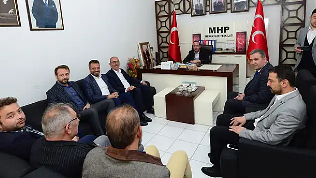 Başkan Kavuş'tan MHP Meram ilçe teşkilatına teşekkür ziyareti