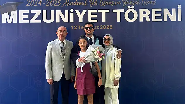 Başkan Kavuş'un mezuniyet heyecanı