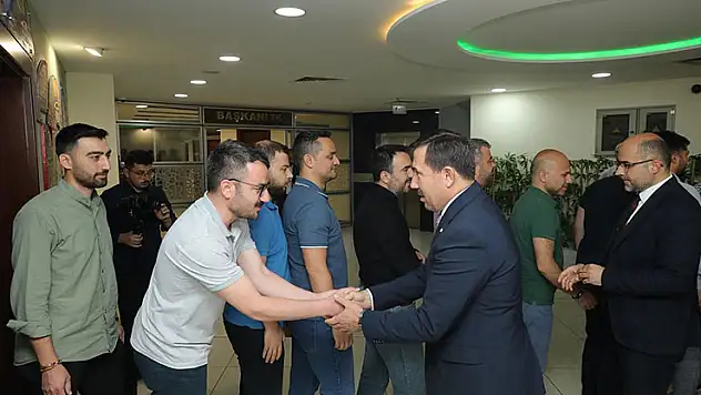 Başkan Kılca mesai arkadaşlarıyla bayramlaştı
