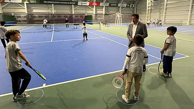 Başkan Kılca Tenis Kortu'nu ziyaret etti