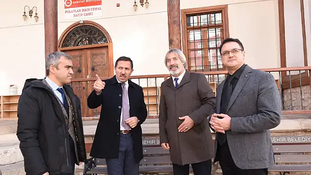 Başkan Kılca ve Vakıflar Bölge Müdürü Yılmaz Kılınç, Karatay'daki tarihi camilerde inceleme yaptı 