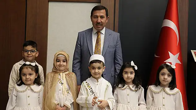 Başkan Kılca'ya miniklerden anlamlı ziyaret