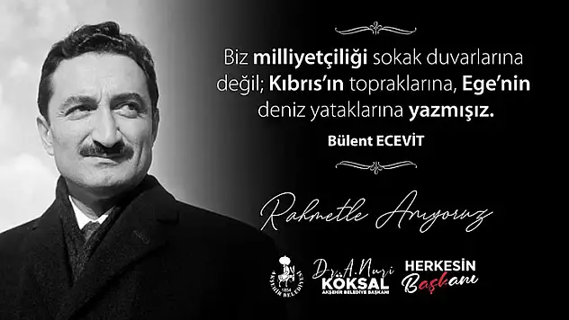 Başkan Köksal Karaoğlan'ı unutmadı