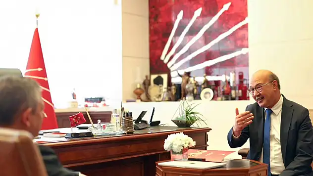 Başkan Köksal'dan CHP lideri Özgür Özel'e ziyaret