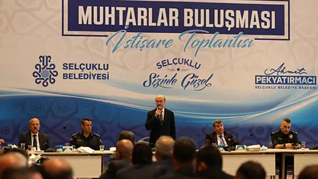 Başkan Pekyatırmacı, muhtarlarla istişare ve tanışma toplantısında bir araya geldi 