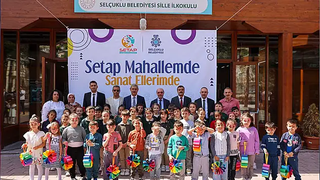 Başkan Pekyatırmacı, 'SETAP Mahallemde Sanat Ellerimde' programı kapsamında öğrencilerle bir araya geldi