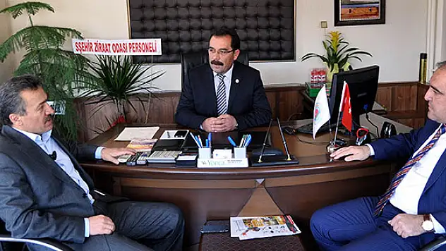 Başkan Tutal'dan Ziraat Odası Başkanına ziyaret